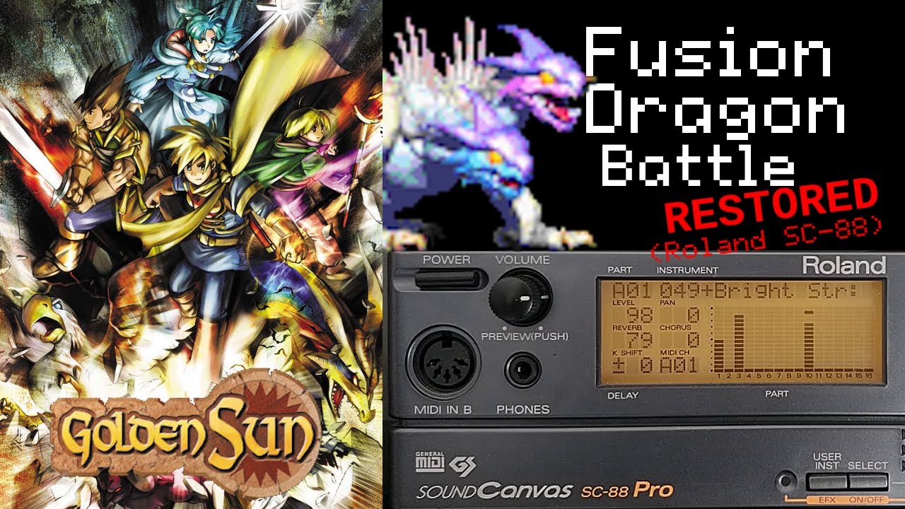 Fusion Dragon Battle (Restored - Roland SC-88) - Golden Sun