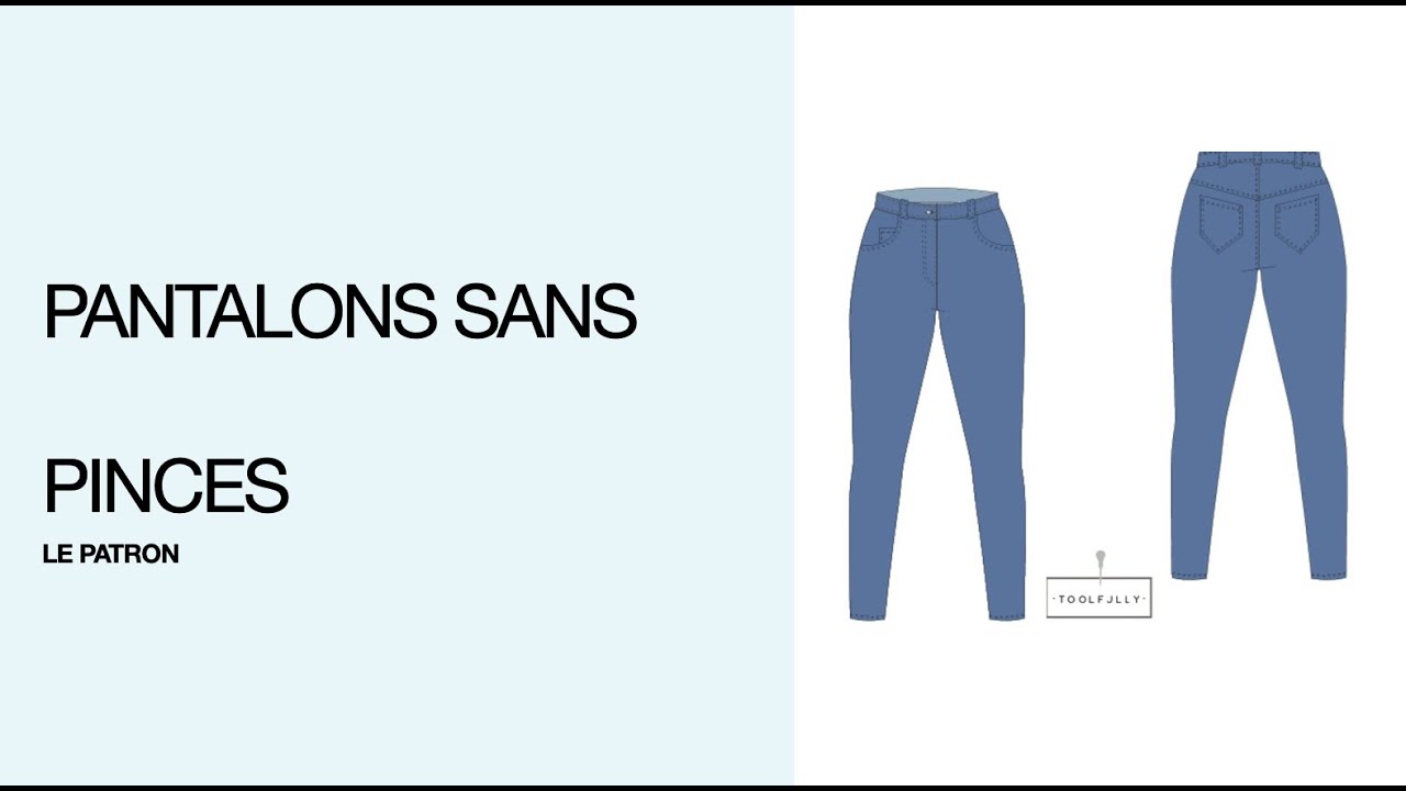 Patron d'un pantalon sans pinces, pt. 1.