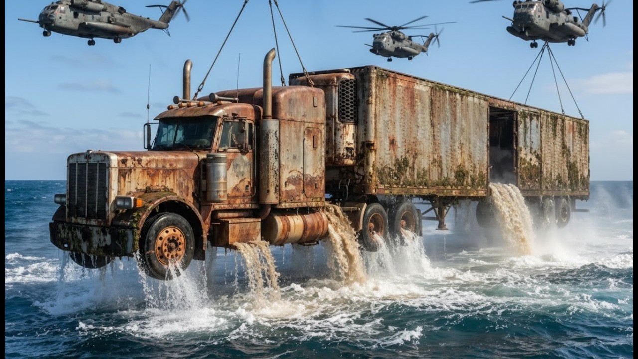 From Ocean Floor to Showroom | 1965 Peterbilt 379 Semi Truck Restoration ASMR
