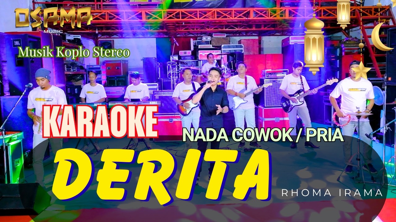 DERITA KARAOKE Rhoma irama NADA PRIA - OSAMA Karaoke // Anijaya Audio live // Airin Digimedia