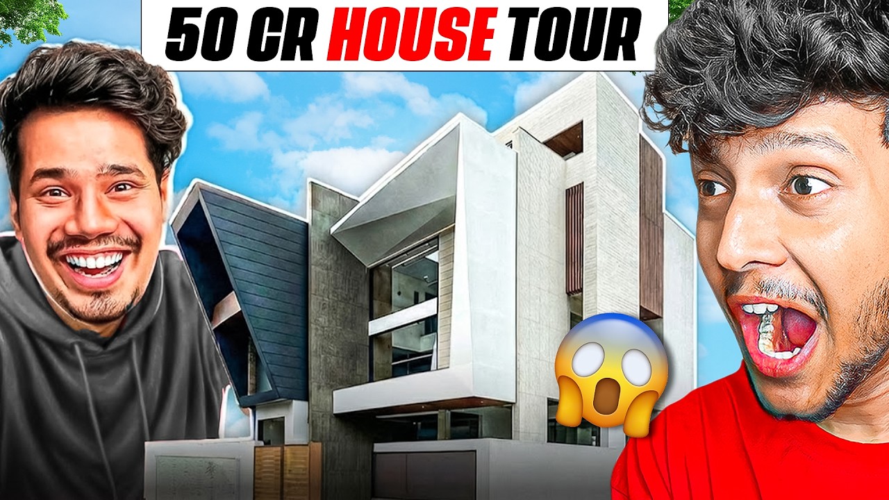 GAMERFLEET ₹50 CRORE HOUSE TOUR 🤑 BEST YOUTUBER’S HOUSE | REACTION