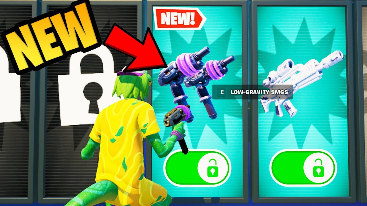 How To Get NEW Low Gravity SMG in 1vs1 with every gun Fortnite
