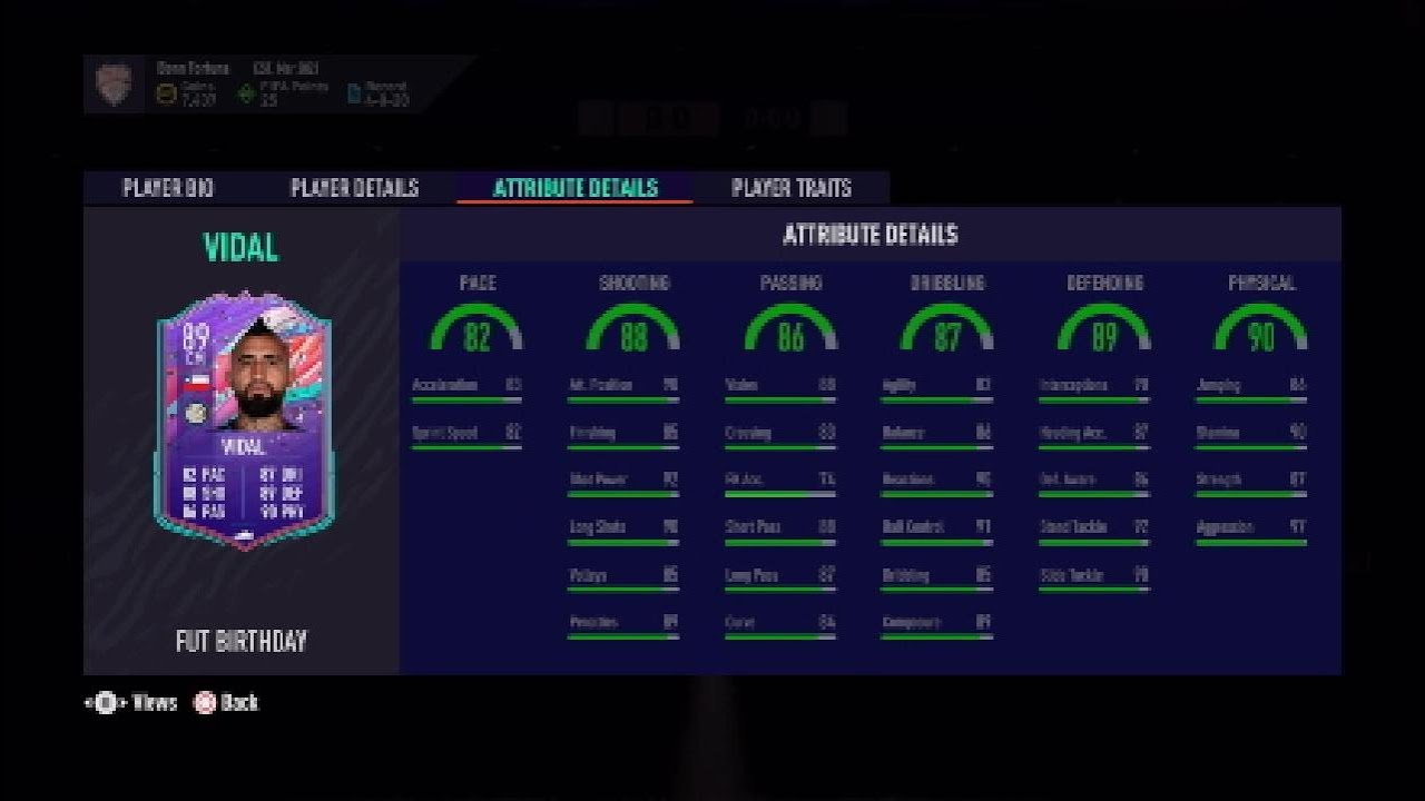 FIFA 21- FUT Birthday Vidal+More icon swap tokens and Objectives