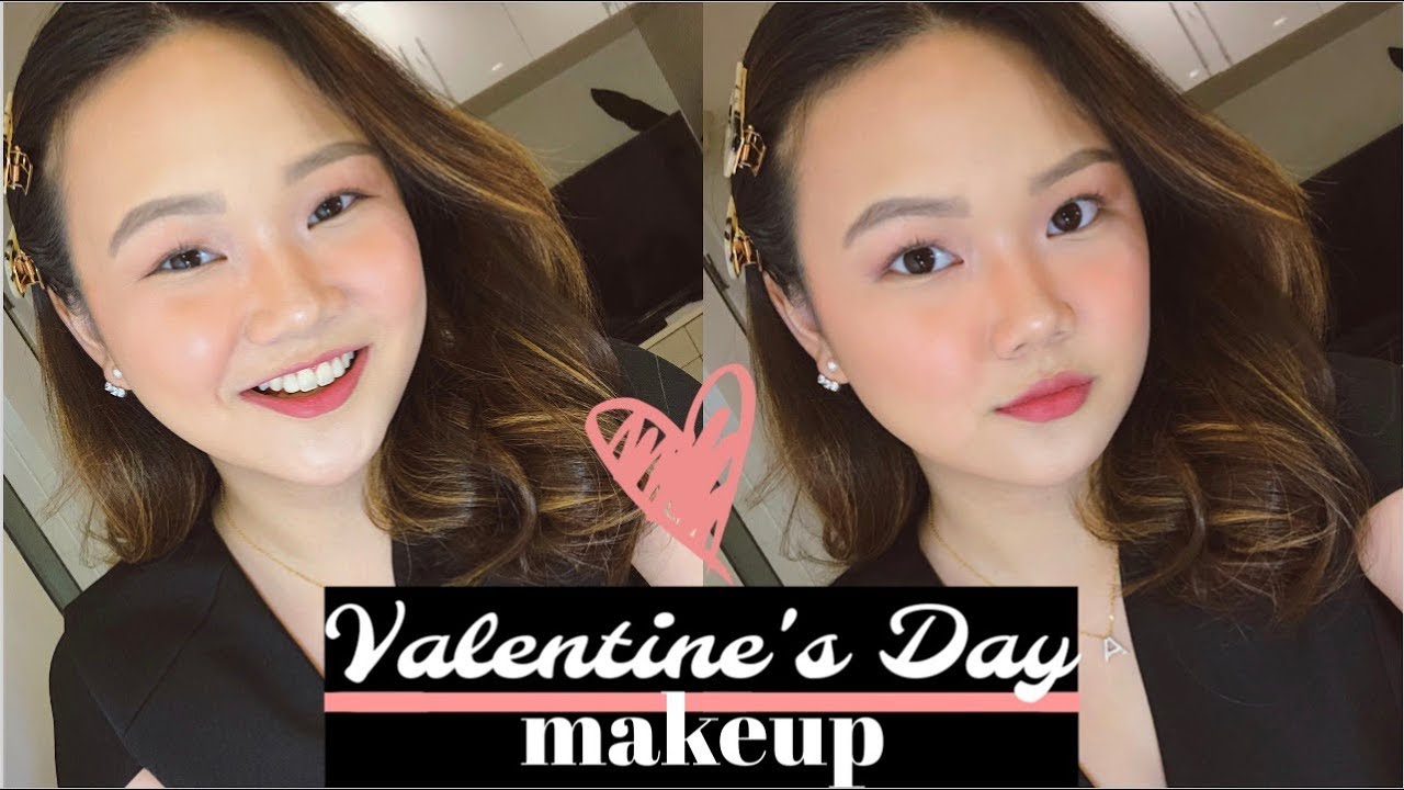 VALENTINE'S DAY MAKEUP TUTORIAL (USING LOCAL & DRUGSTORE BRANDS; PHILIPPINES) | ASHLEY SANDRINE