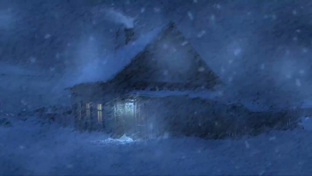 Deep Sleep Blizzard White Noise (3 Hours) ❄️ Howling Wind Sounds for Studying, Focus & Insomnia