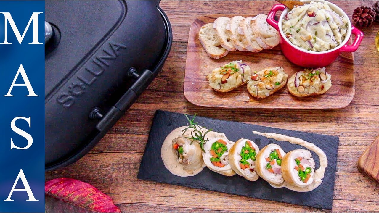 Presented by 樂天 溫暖馬鈴薯&蕃薯沙拉+香煎雞肉蔬菜卷/Hot Sweet Potato Salad & Roasted Chicken Roll