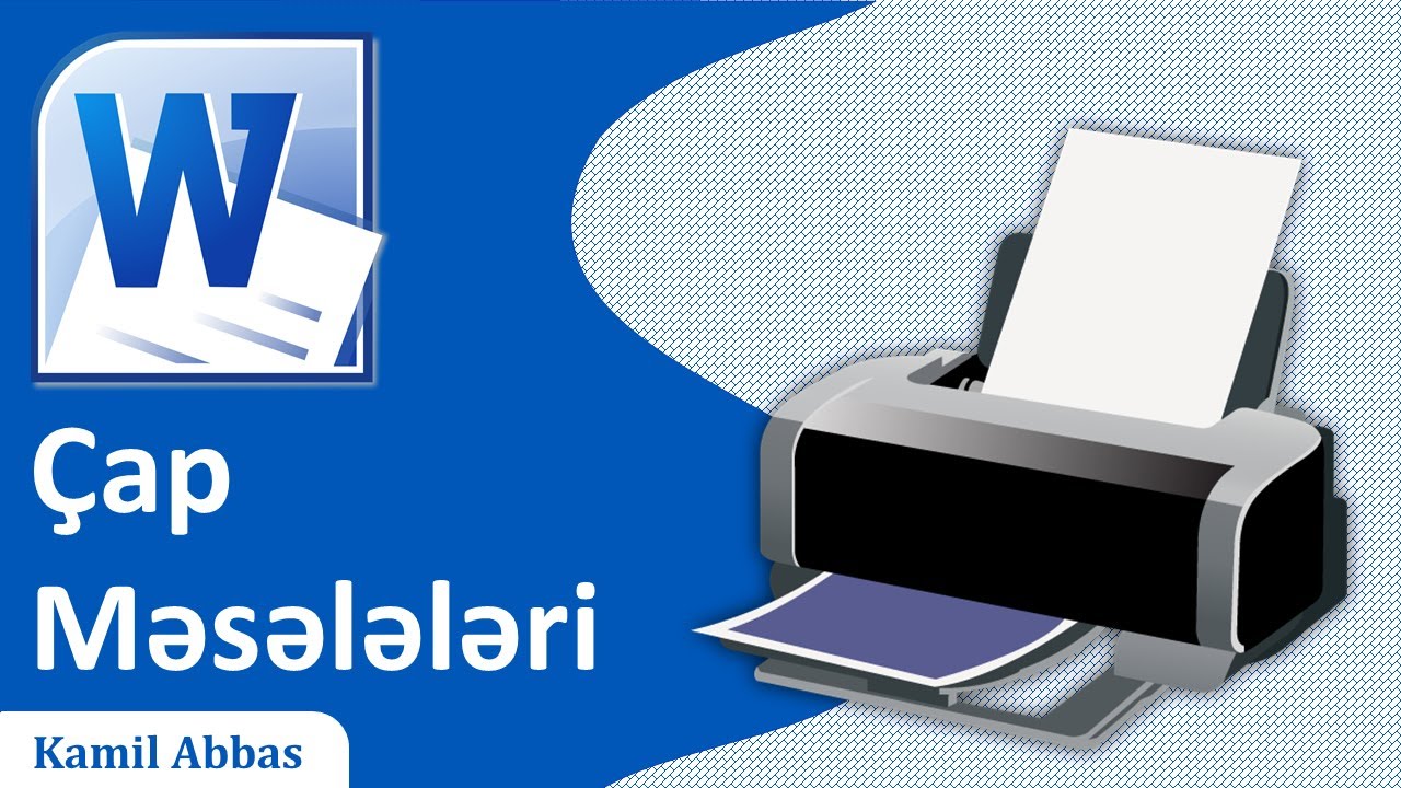 MS Word 2019. Çap məsələləri