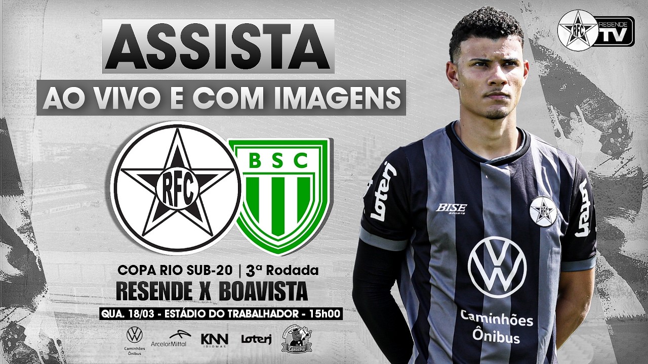 Resende x Boavista | Ao vivo e com imagens | 3ª rodada Copa Rio Sub-20