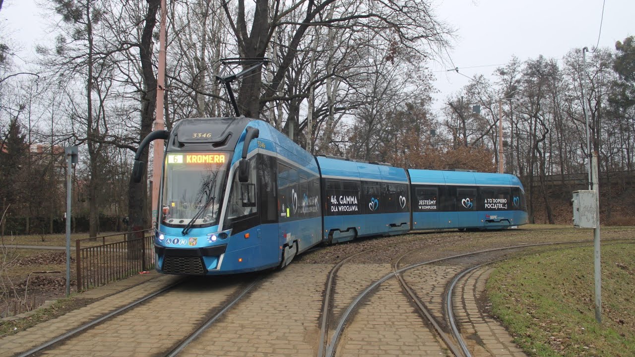 [🇵🇱PL] MPK Wrocław - Moderus Gamma LF07AC #3346 - [🚋6➡️KRZYKI]