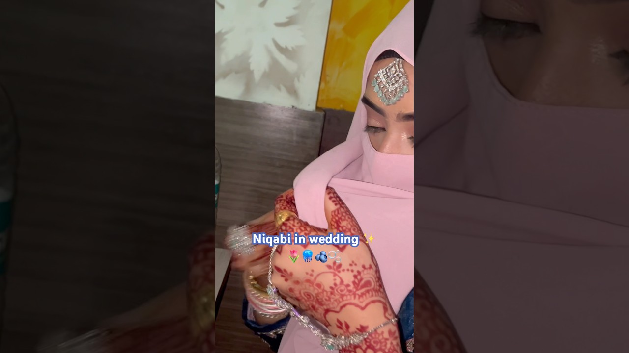 Niqabi in wedding 🪼🫐#niqab #niqabi #hijab #explore #shorts #short #muslimgirl #abayaworld