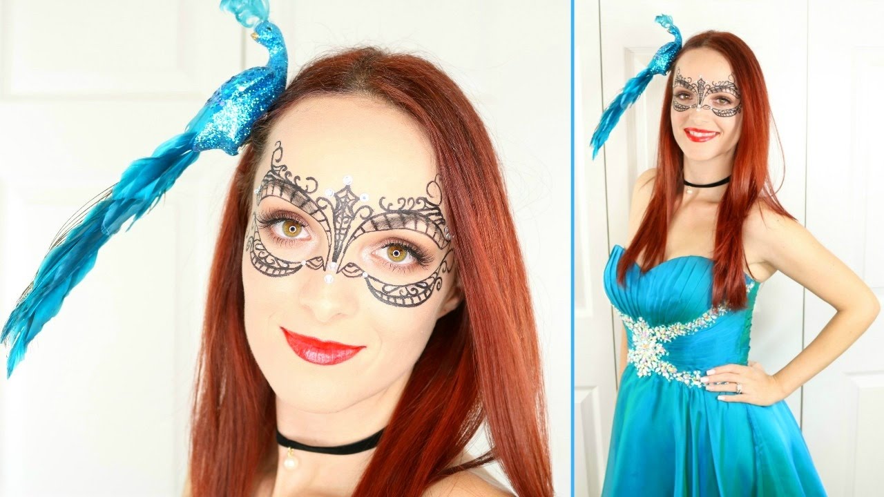 Masquerade Mask Makeup & Outfit | Halloween Tutorial
