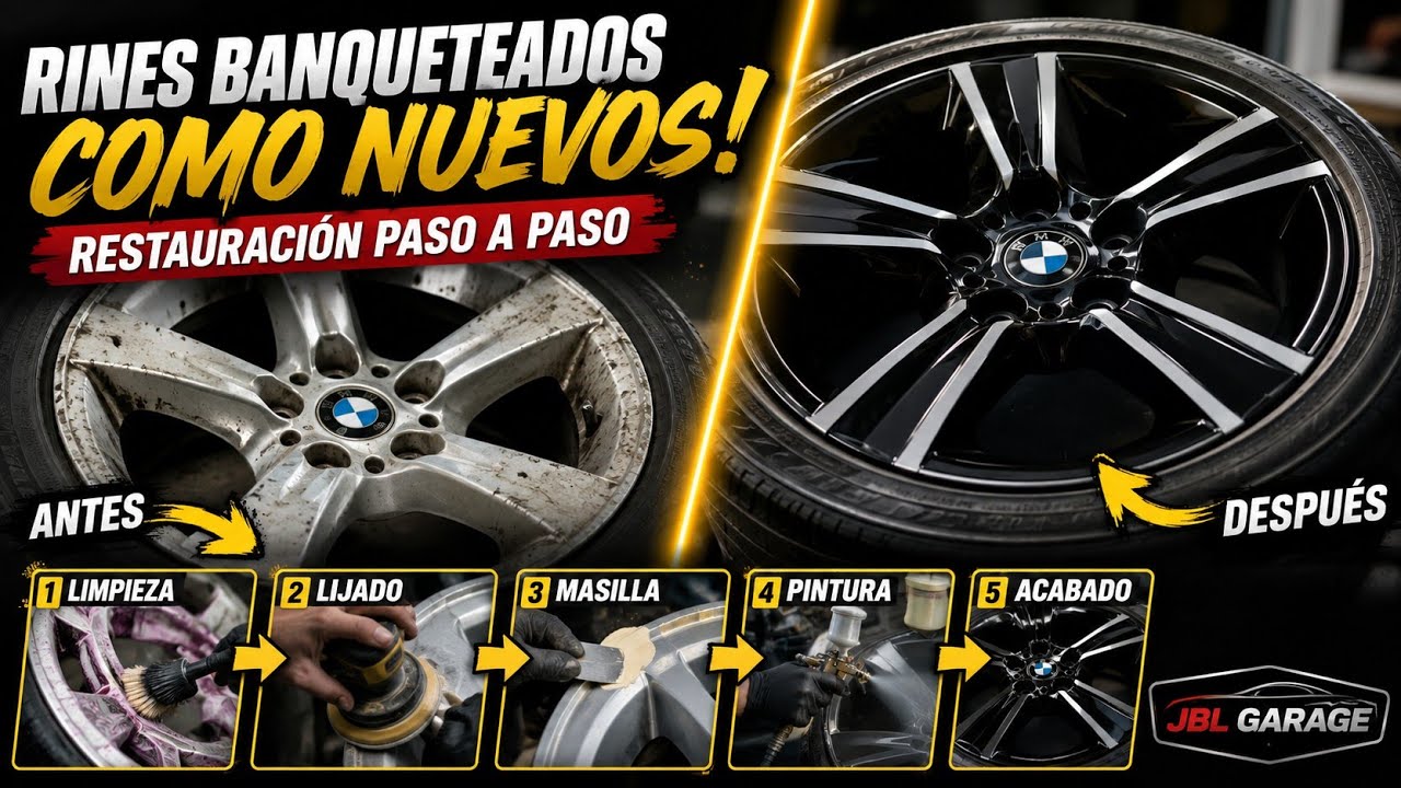Cómo darle nueva vida a tus rines!! Tutorial paso a paso.