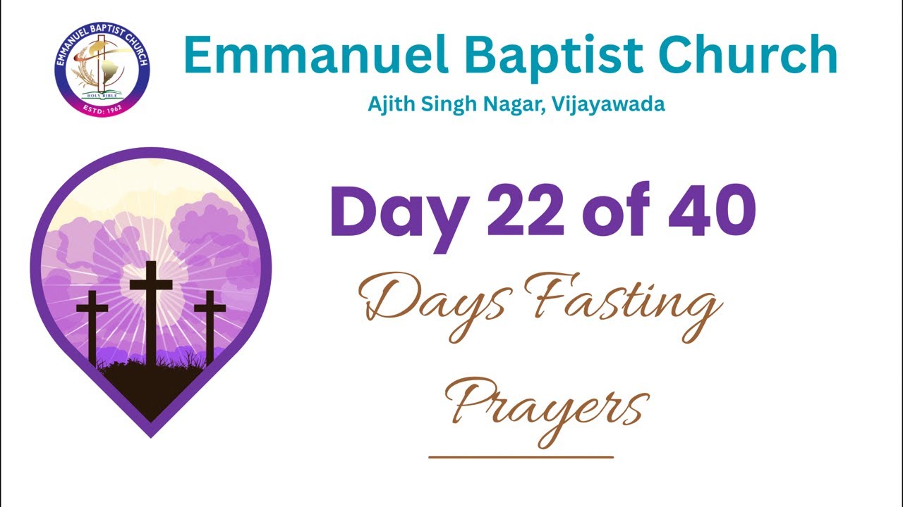 22/40 Days Fasting Prayer || 14-03-26 || Evening Service - Rev M Ravi Kumar garu - Day 22