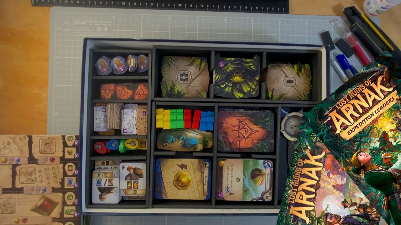 Foamboard insert for Arnak and expansion