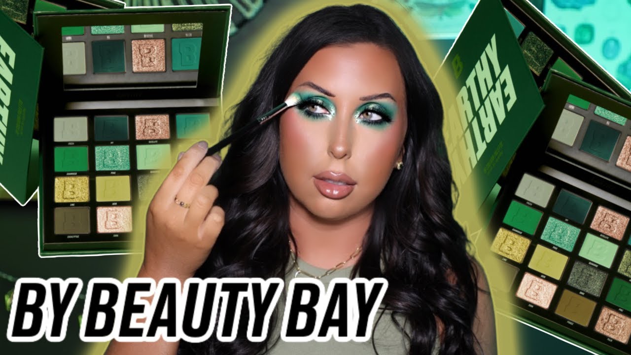 FINALLY TESTING THE NEW EARTHY 16 COLOUR PALETTE |  BY BEAUTY BAY SWATCHES & TUTORIAL