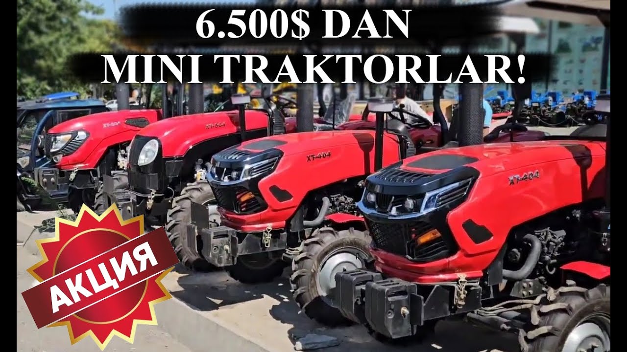 Трактор нархлари тушиб кетти энди кунига 300$ топса булади! Мини Трактор нархлари 2024! Шошилинг!