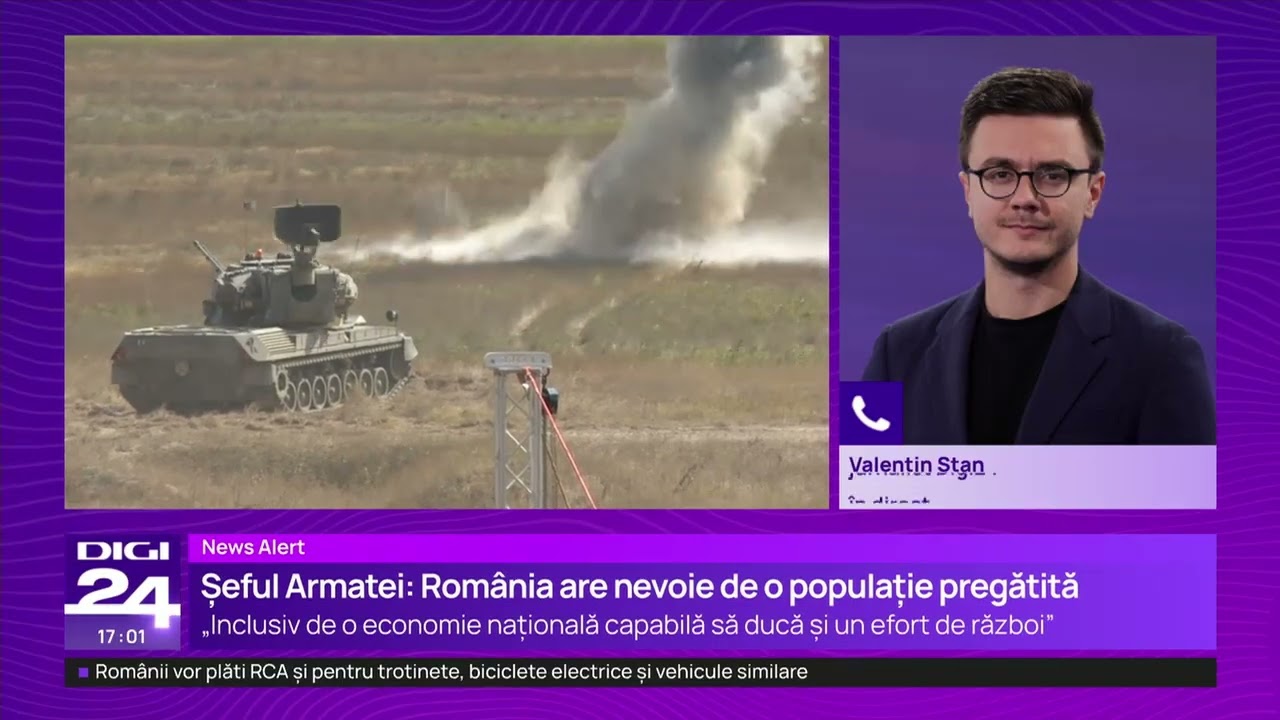 Șeful Armatei Române: „Ne pregătim ca pentru un război”