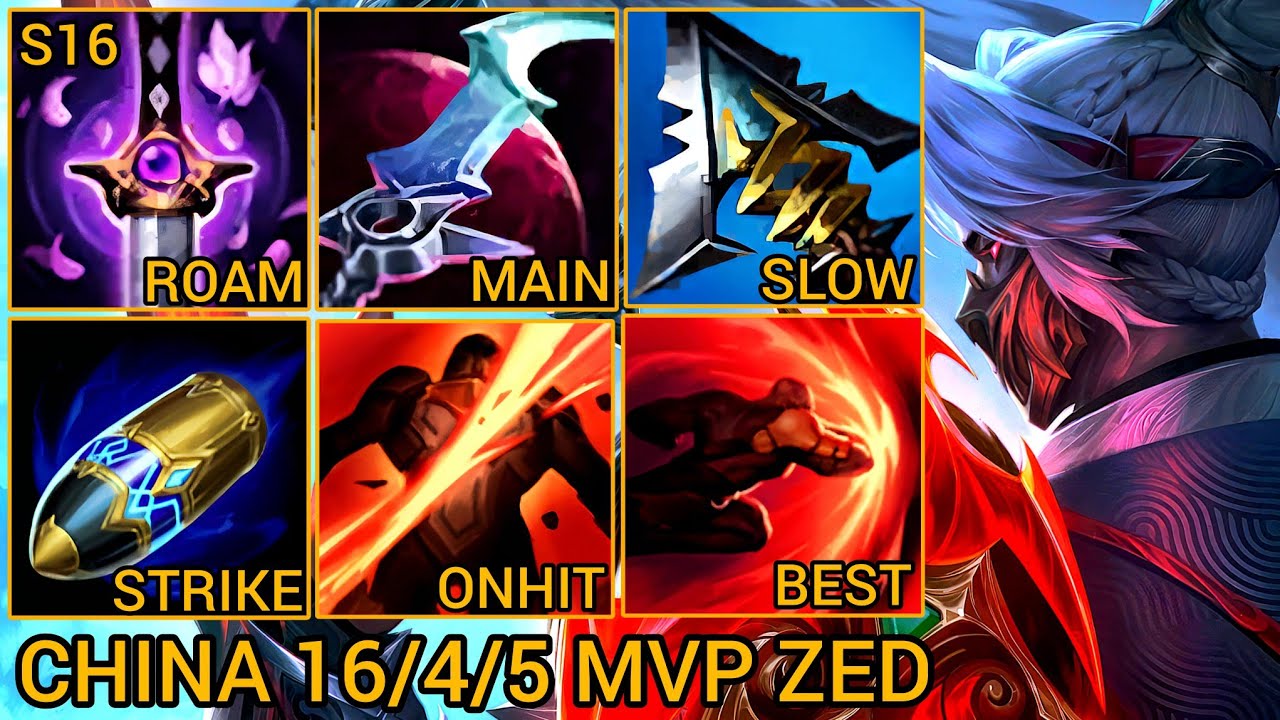 Sovereign Zed Mid 16/4/5 MVP - China Server Wild Rift High Elo Tier Builds & Runes