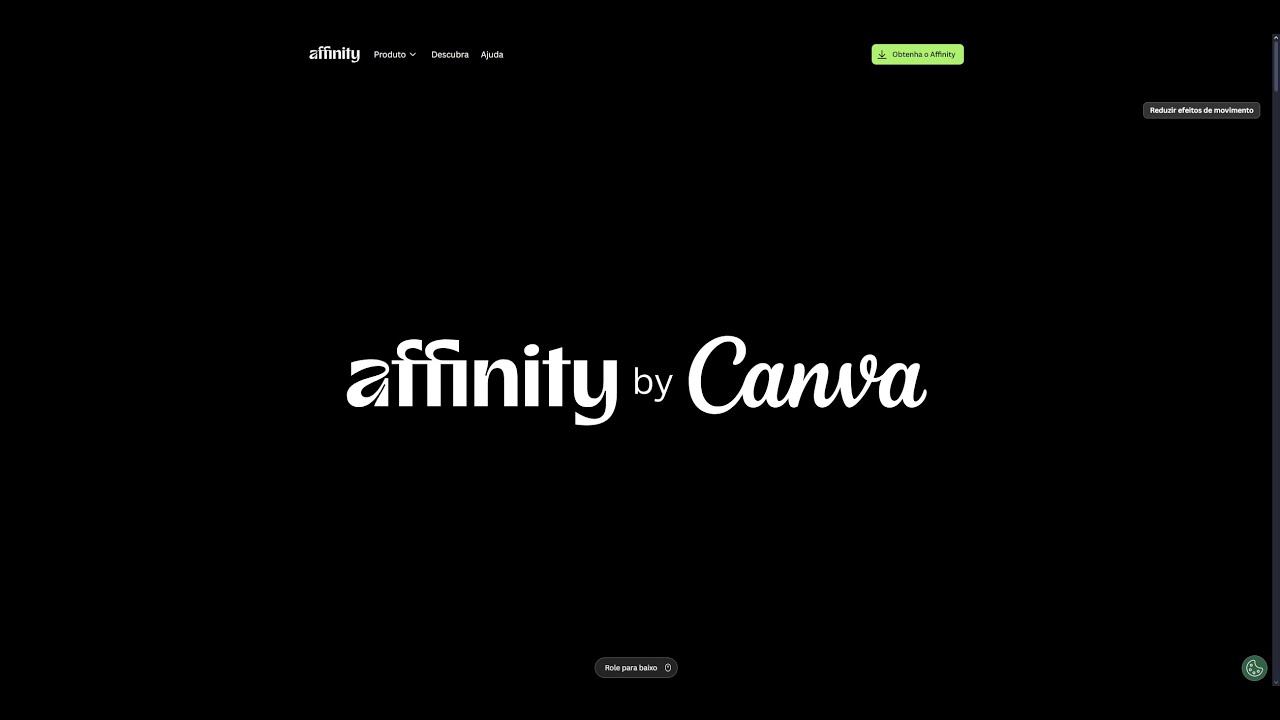 Affinity agora &eacute; TOTALMENTE DE GRA&Ccedil;A?