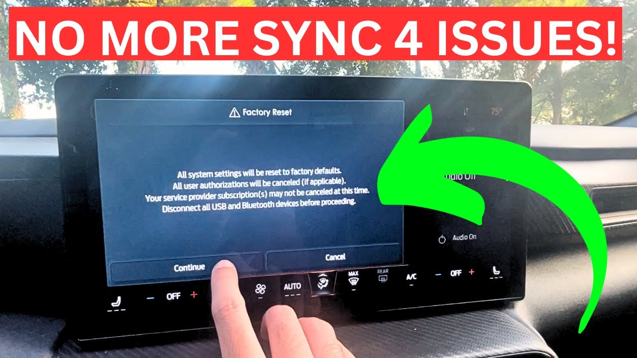 Как выполнить сброс настроек системы SYNC 4 | Простое решение проблем с SYNC 4!
