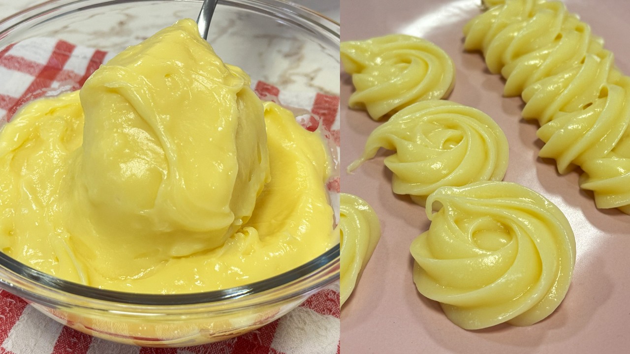 CREME DE CONFEITEIRO PERFEITO (SEM LEITE CONDENSADO)  PARA RECHEAR BOLOS, SONHOS E MUITAS SOBREMESAS