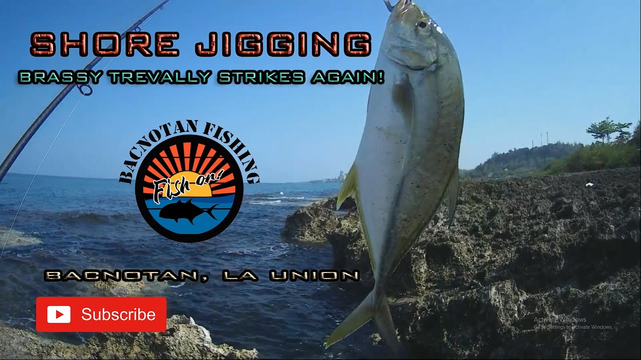 Brassy Trevally Strikes Again! | Shore Jigging - Bacnotan, La Union | La Union Fishing