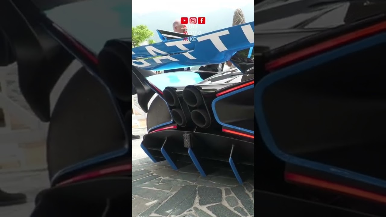 Bugatti Bolide W16 revs.