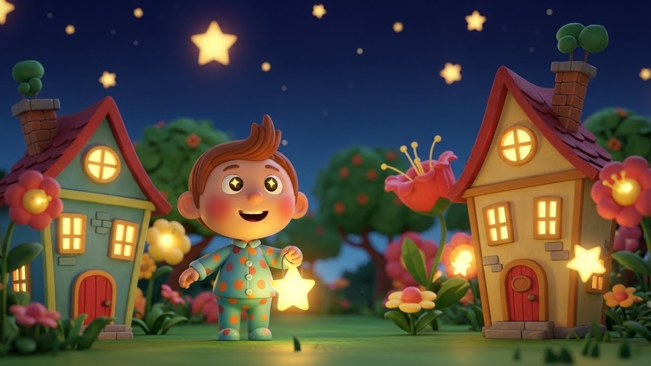 Five Sleepy Paper Stars Playing Hide & See | Kids Songs & Nursery Rhymes