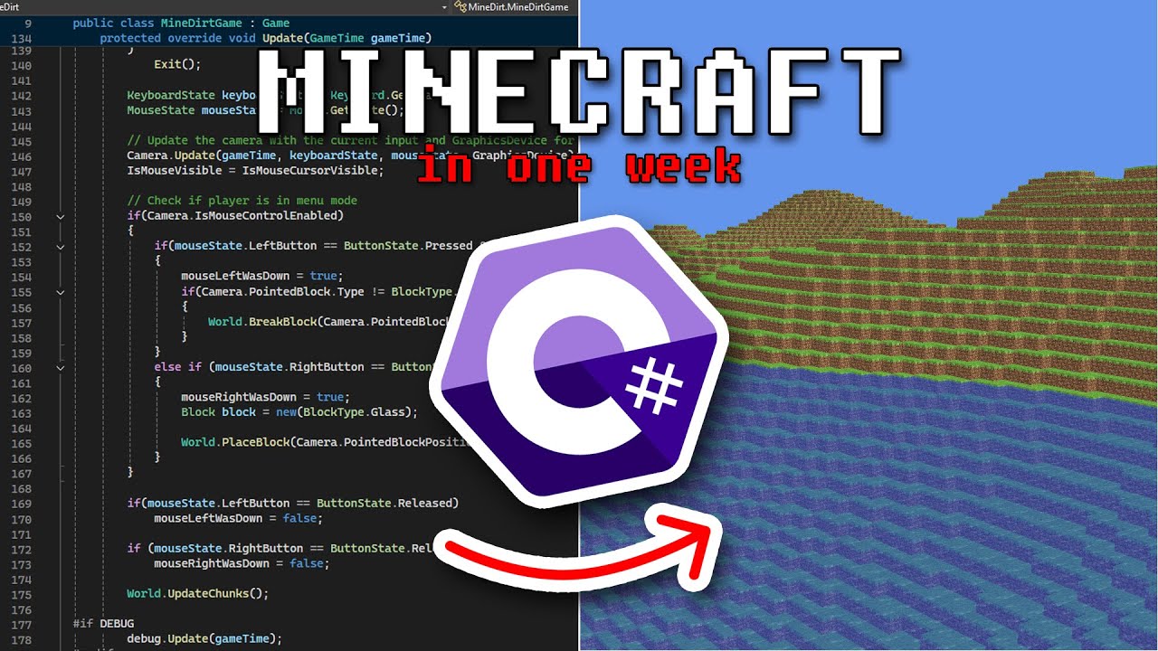 I Made Minecraft From Scratch In One Week