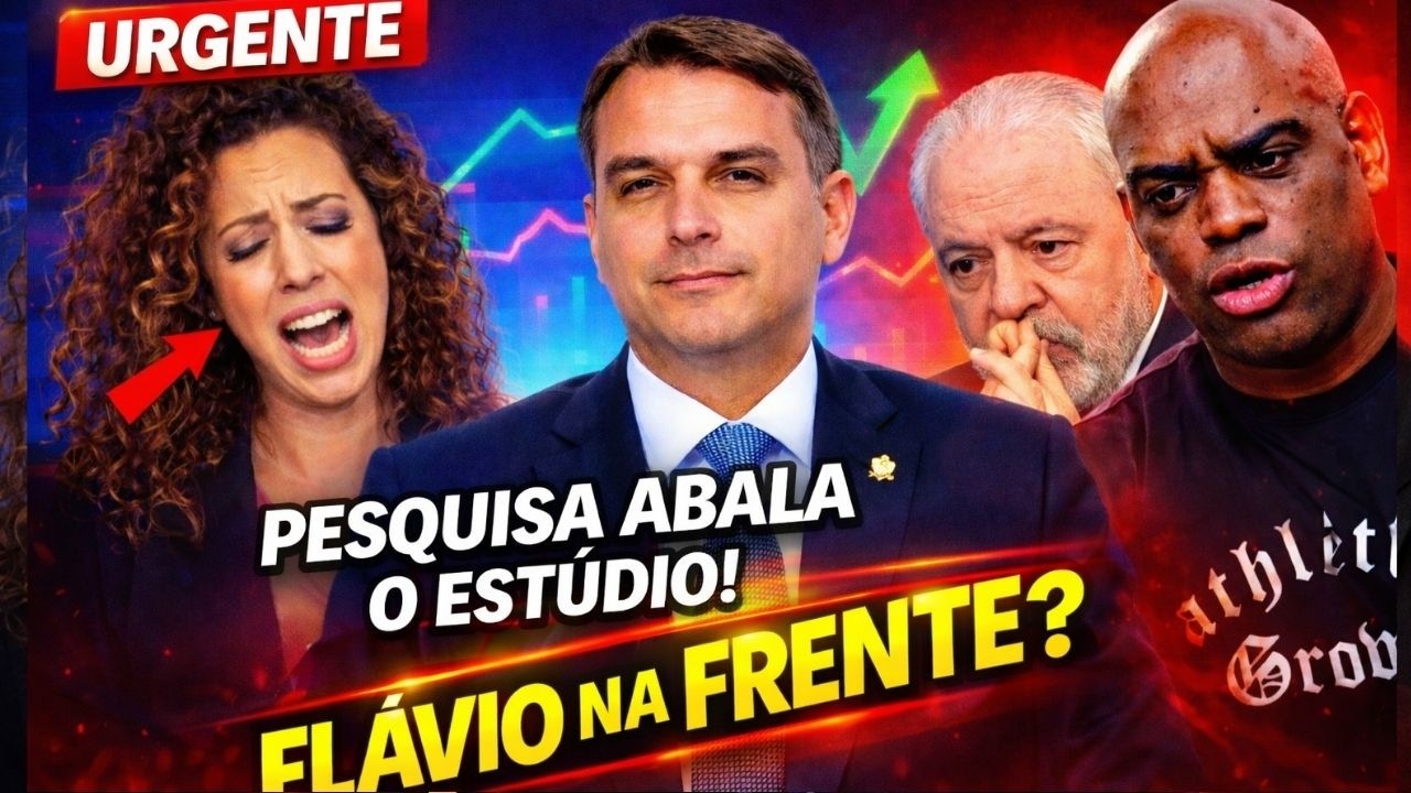 🔥AO VIVO!  FLÁVIO NA FRENTE DE LULA E IMPRENSA SURTA !!