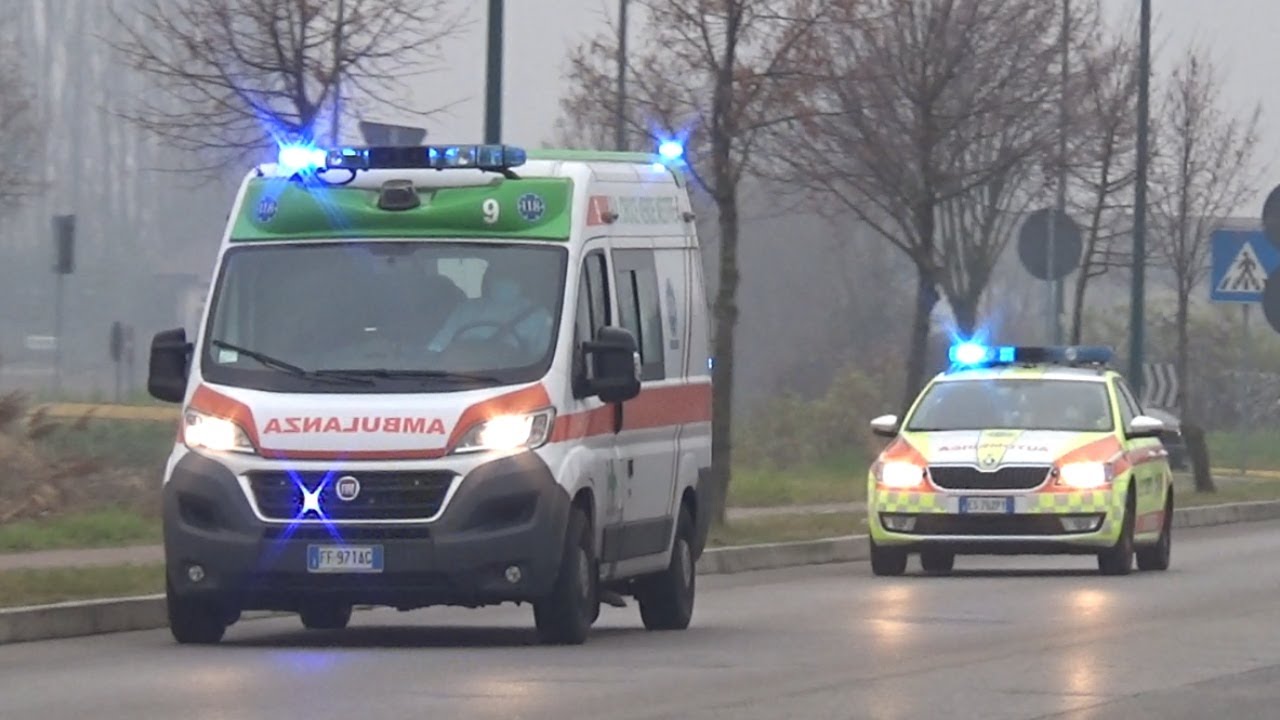 Ambulanza Croce Verde Mestre + Automedica SUEM 118 Mestre in emergenza - ALS Car + Ambulance COD3