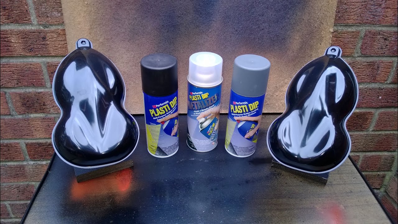 Plasti Dip test - Black & Gun Metal Grey plus Silver Metalizer