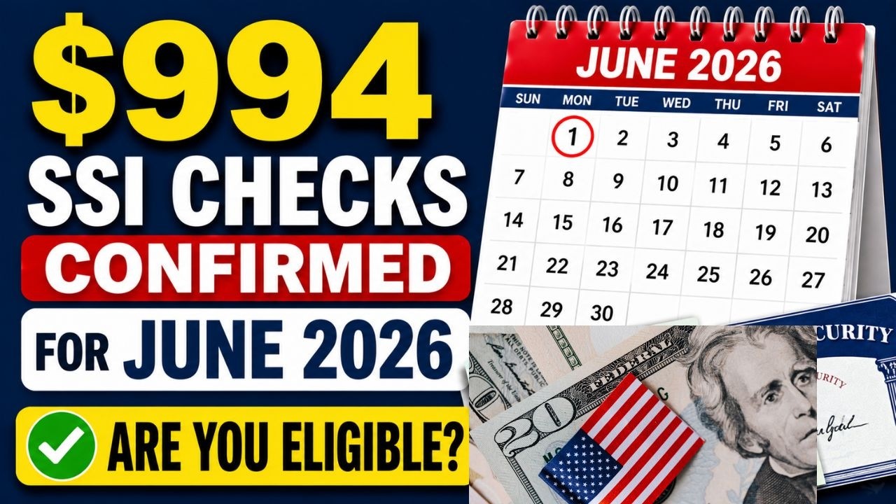 $994 SSI Checks Confirmed for June 2026 &ndash; Are You Eligible?