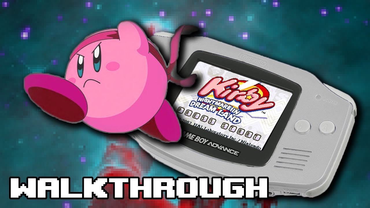 Kirby: Nightmare in Dreamland Longplay Walkthrough for the Gameboy Advance
