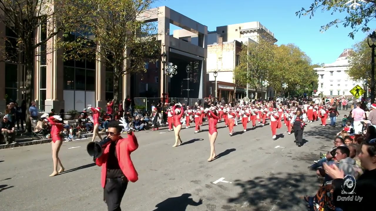 Monroe High School in the 2023 Raleigh Christmas Parade