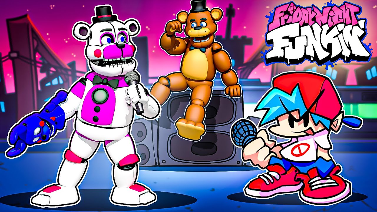 FNAF but in Friday Night Funkin MOD?! with Freddy and Funtime Freddy