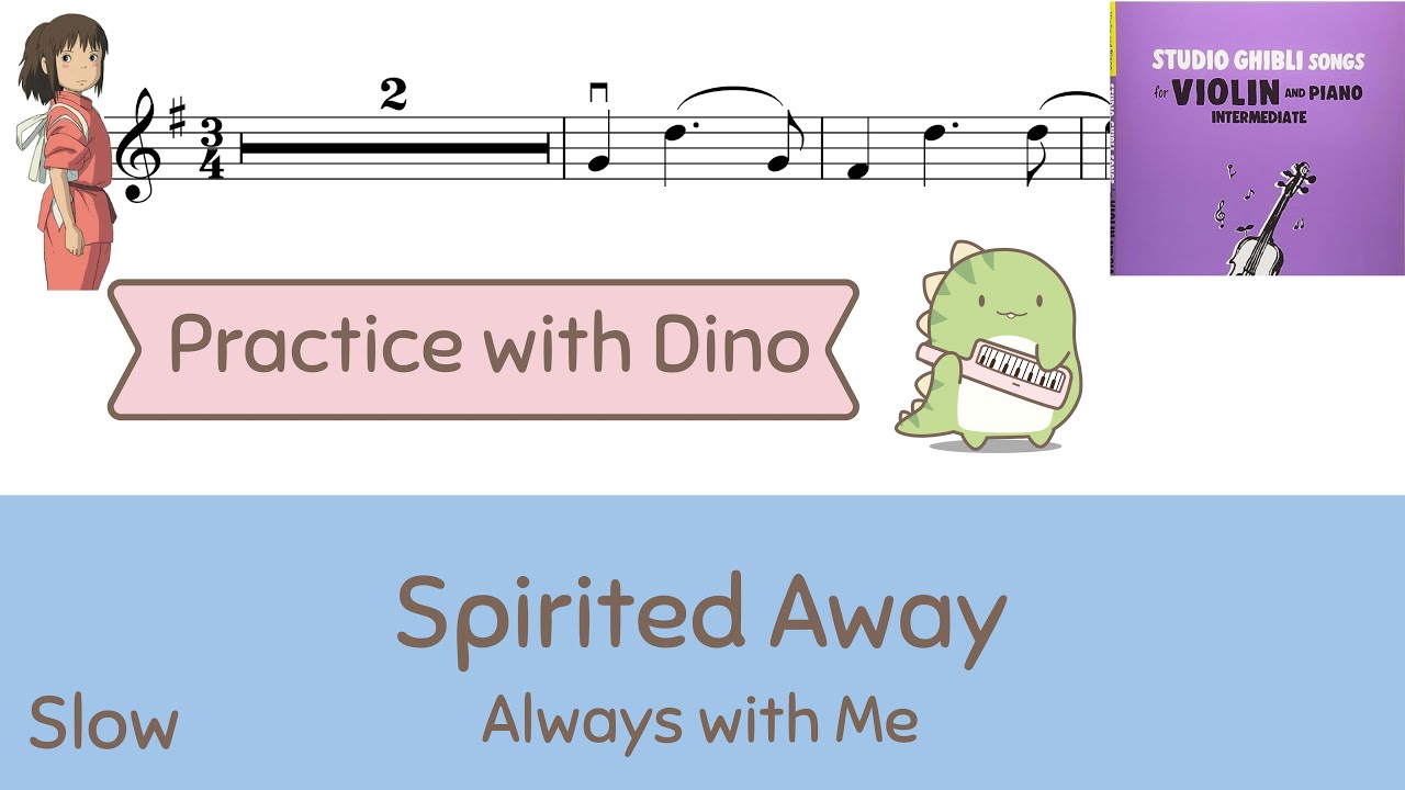 Spirited Away - Always with me  Violin Tutorial