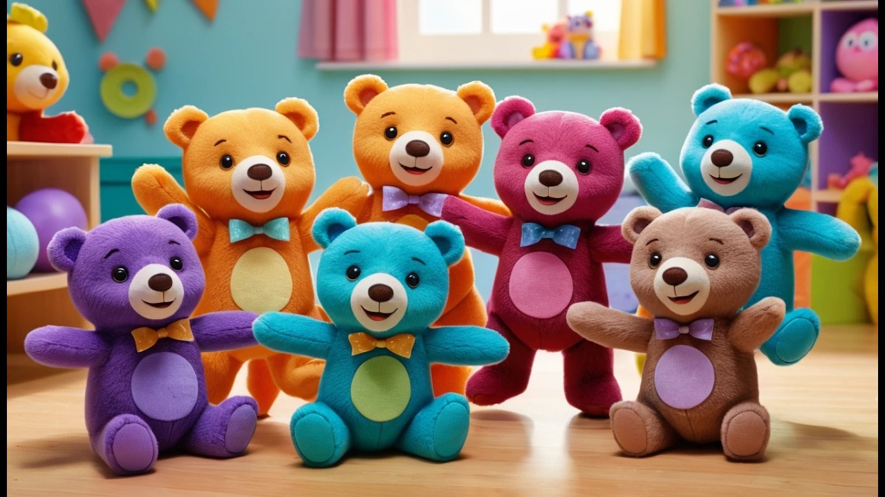 Nueve Ositos de Peluche se Mueven, se Mueven | Canción de Abrazos y Amistad
