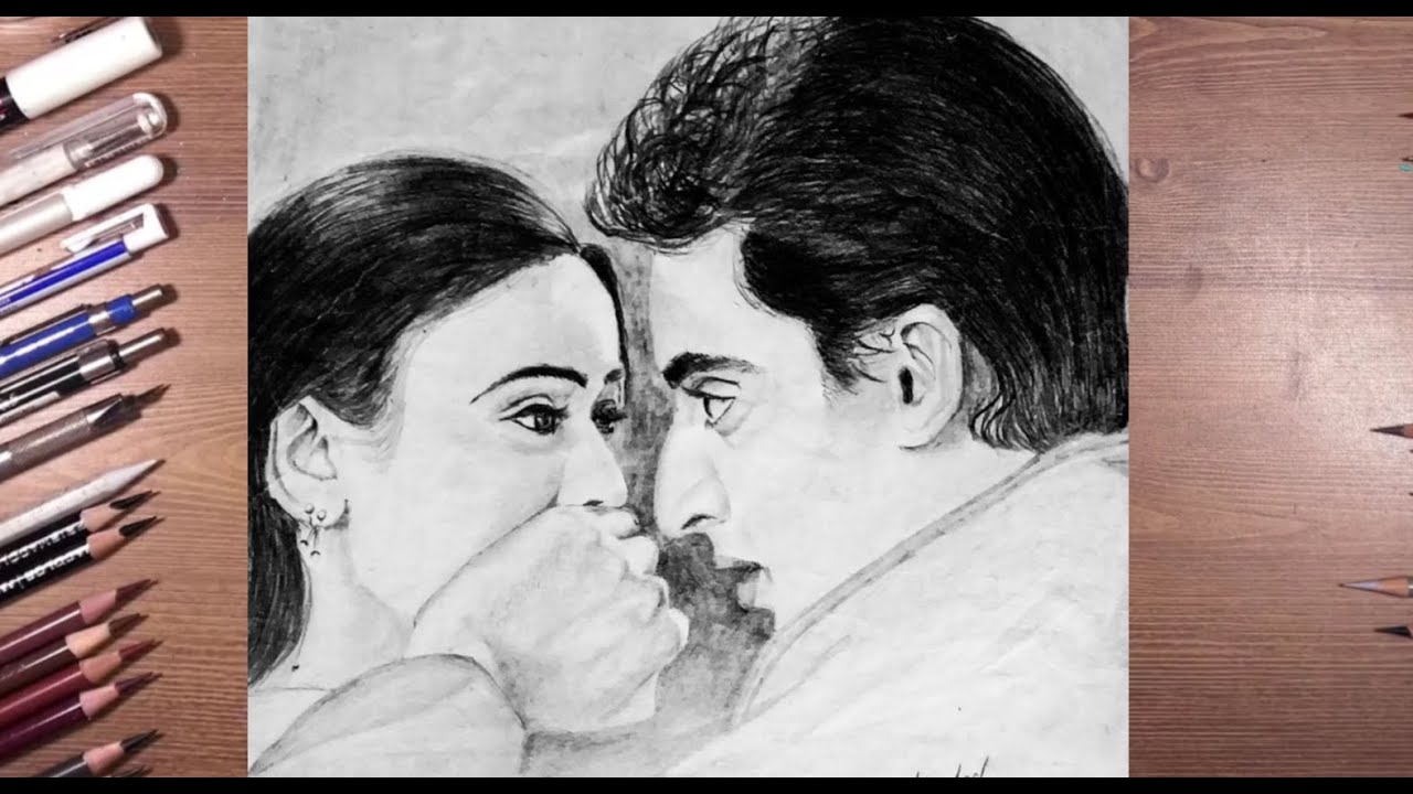 Hindi Mashup song with Abhishek Bachchan's portrait drawing.