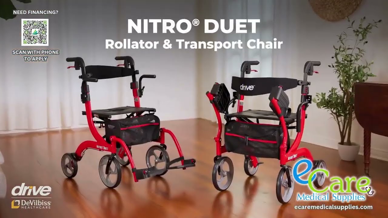 Drive Medical Nitro Duet &mdash; The Rollator That Becomes a Transport Chair When You Need It