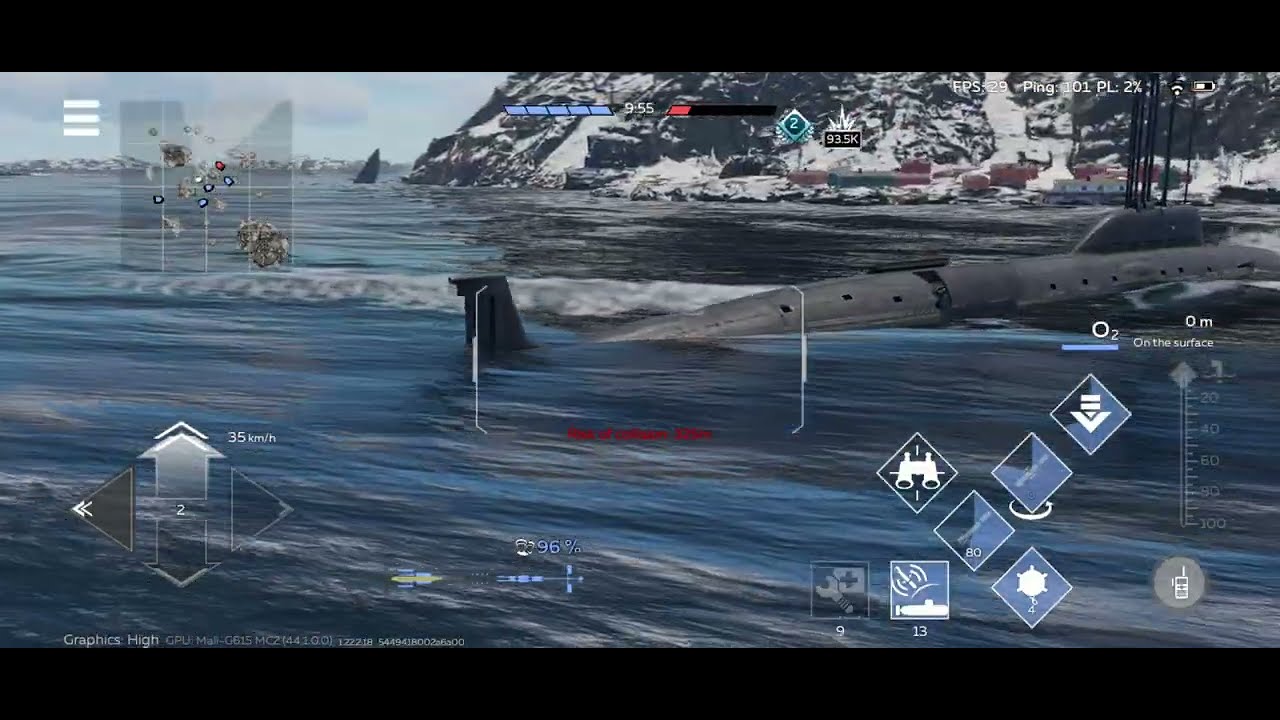 Russian Submarine Pr-885 Heavy Showdown👊 (War Thunder Mobile)