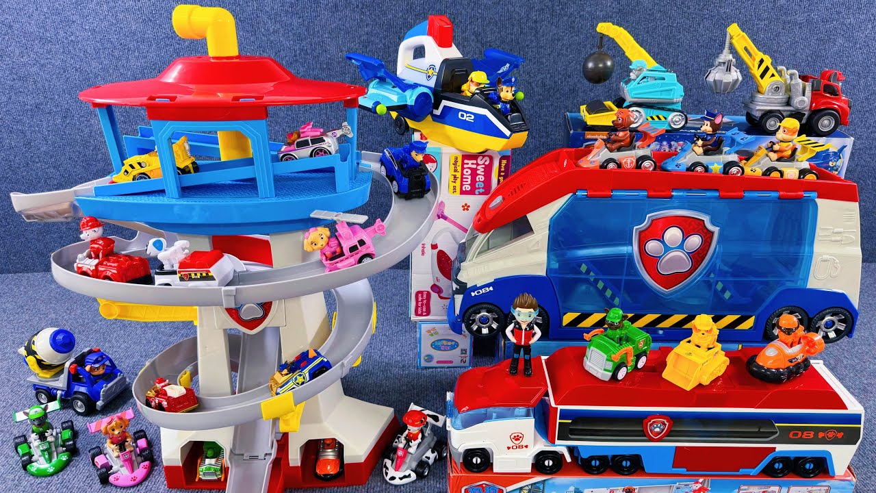 14-minute unboxing experience, cool ultimate Paw Patrol toy video compilation ASMR | Toy review