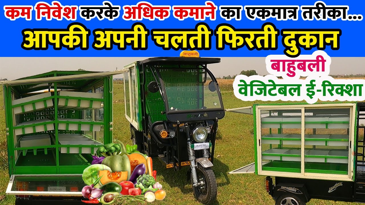 आपकी अपनी चलती फिरती दुकान | बाहुबली वेजिटेबल ई-रिक्शा | कम निवेश करके अधिक कमाने का एकमात्र तरीका