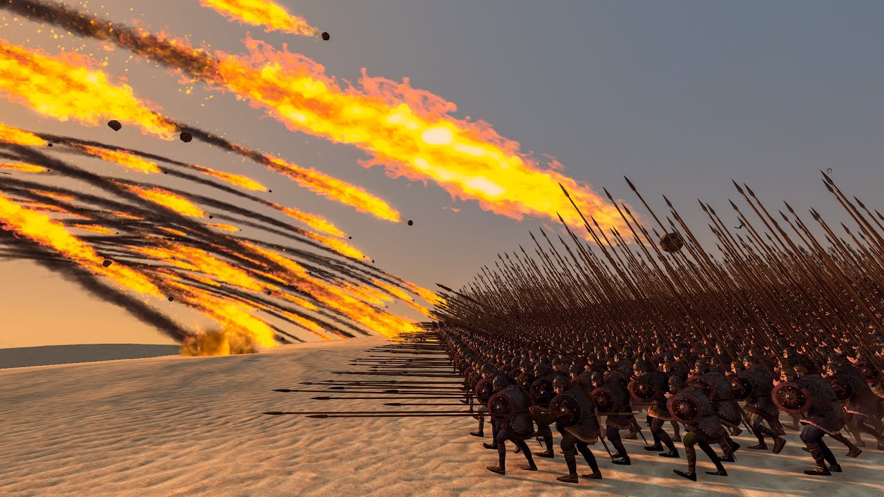 19.000 PIKEMEN vs CATAPULTS - Total War ATTILA