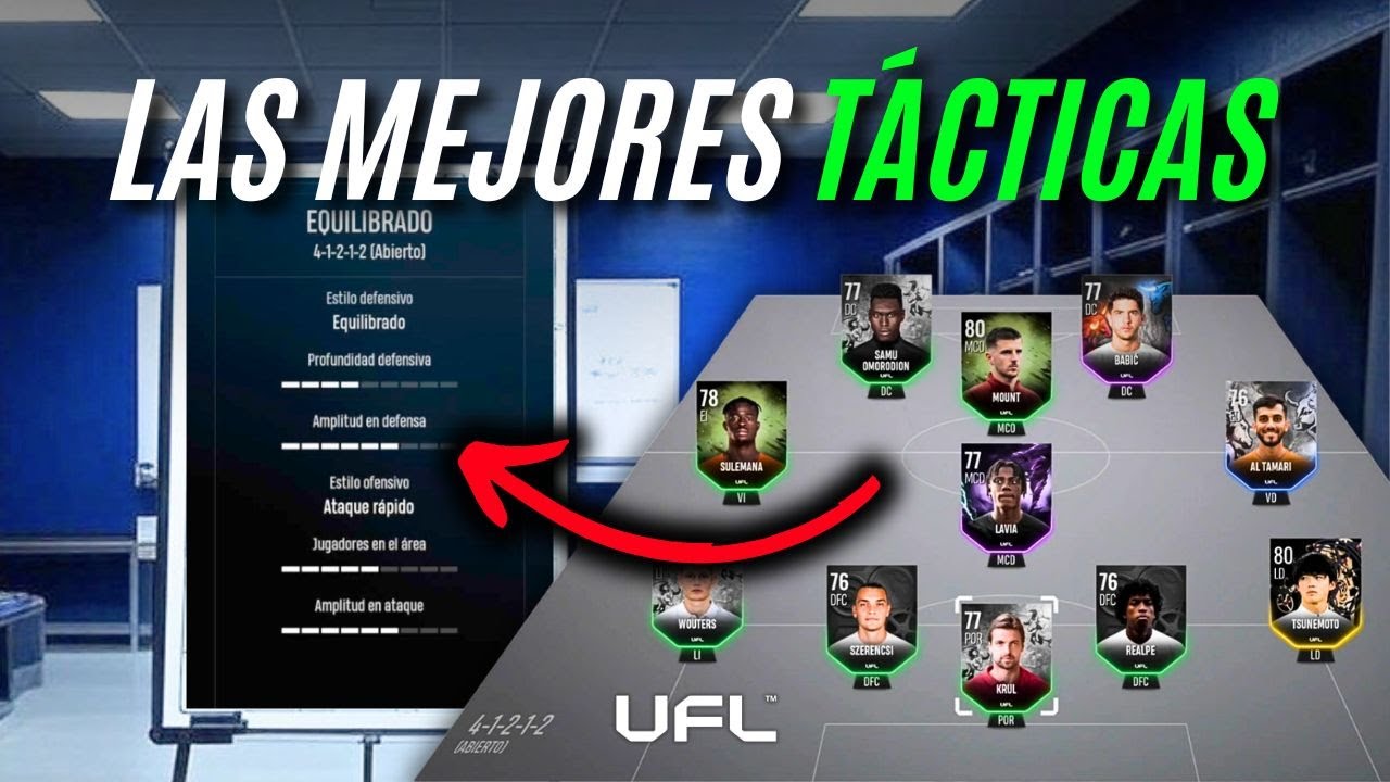 🚨LAS MEJORES TÁCTICAS E INSTRUCCIONES de PLANTILLA de UFL! | ESTRATEGIA META UFL 🔥