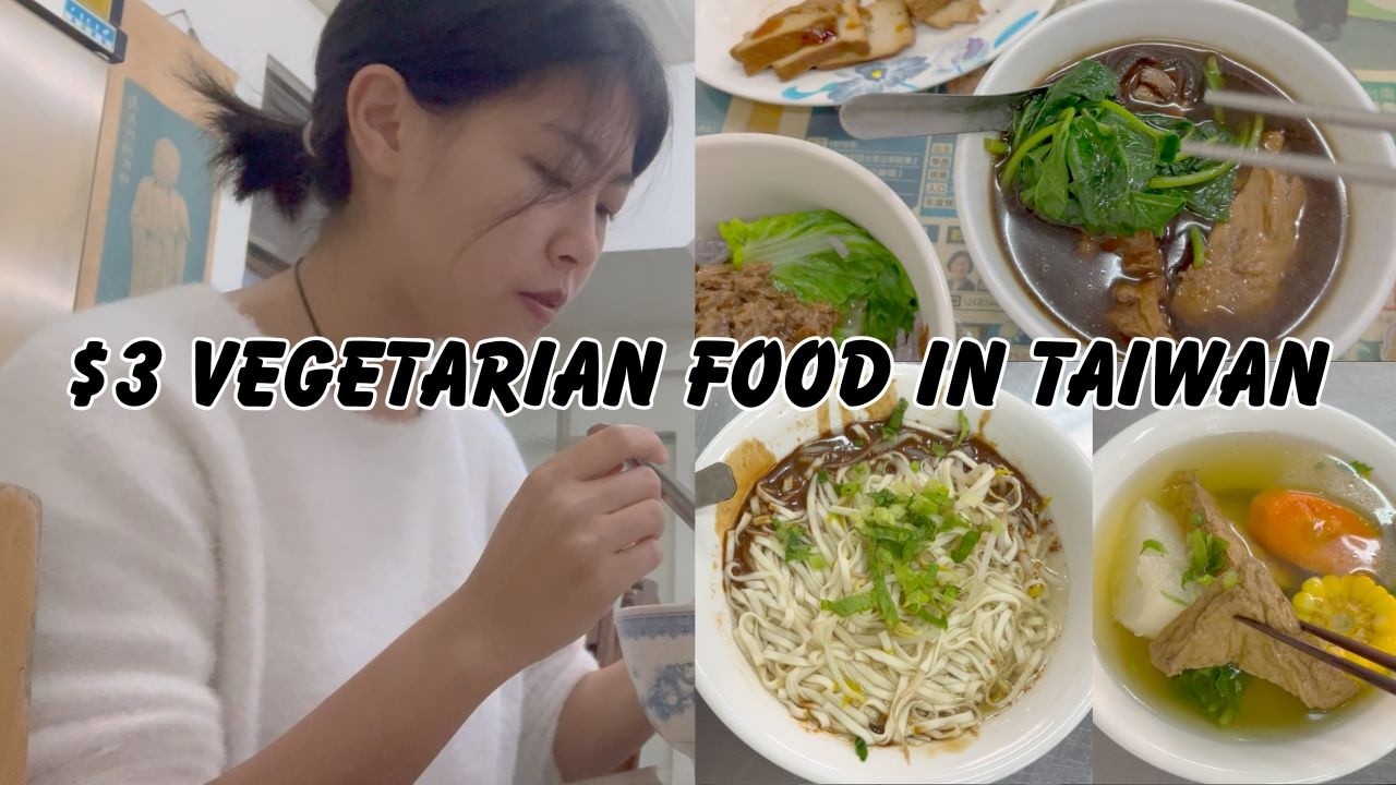 Chinese Vlog: Vegetarian food in Yilan Taiwan | Low Intermediate | Comprehensible Input