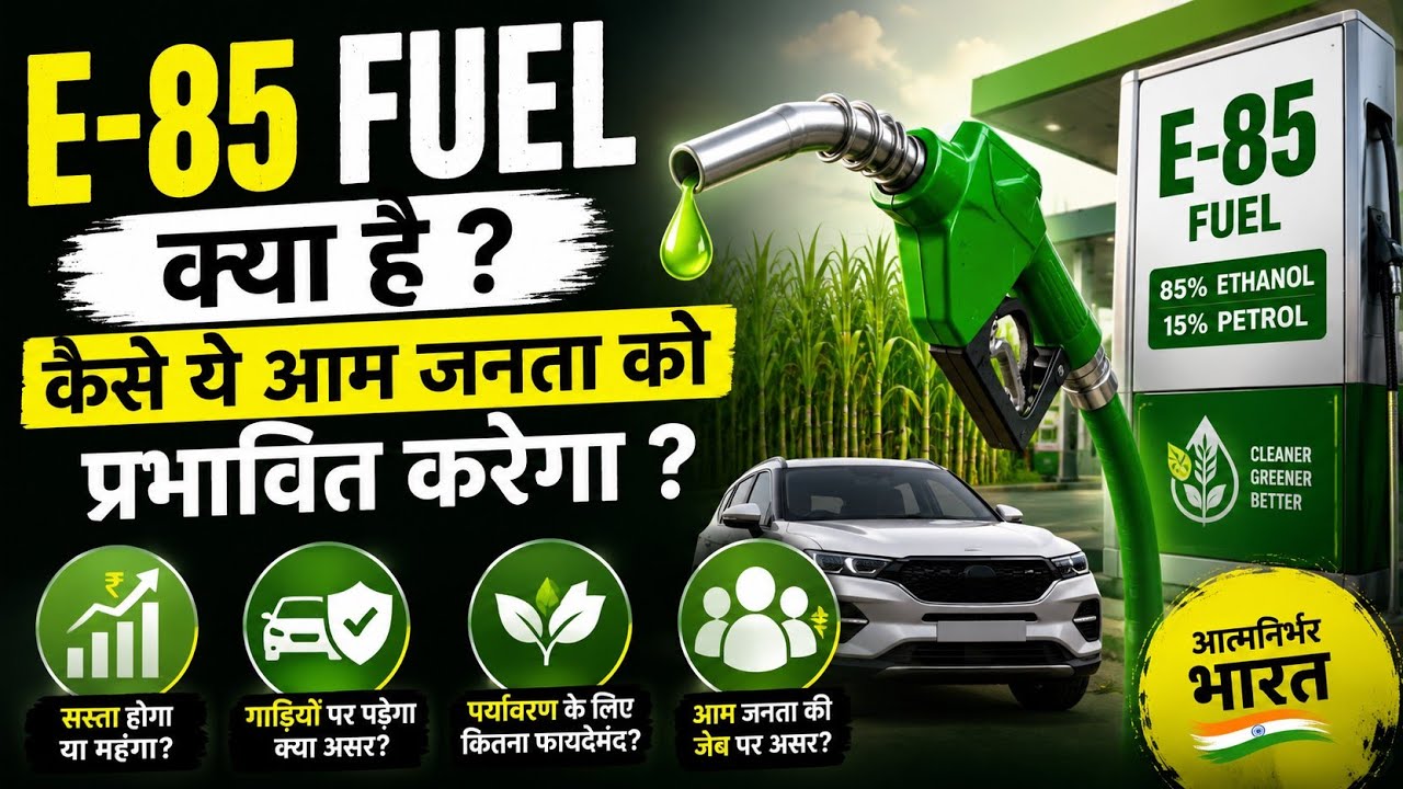 E 85 Petrol Launched in India! Price, Benefits, Availability & Ethanol Composition Explained