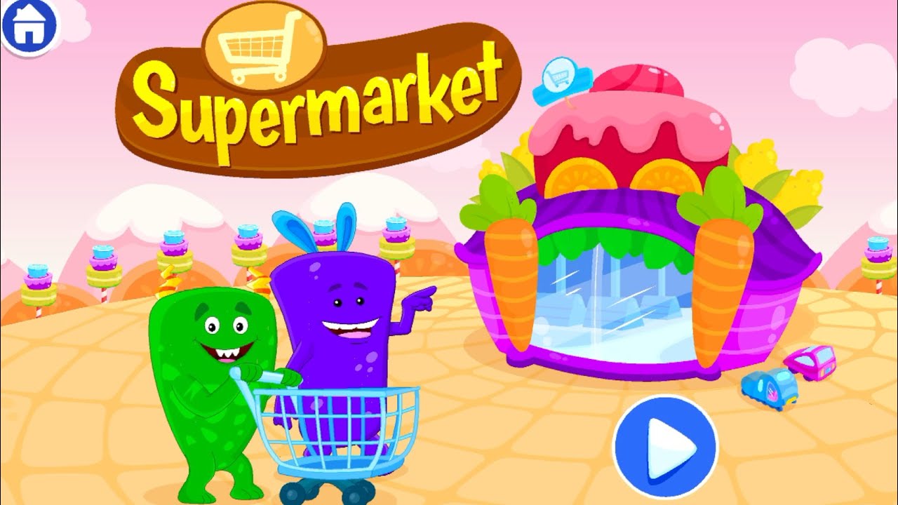 Chomping Monster Supermarket | Little Monsters go Shopping | Kidloland Games