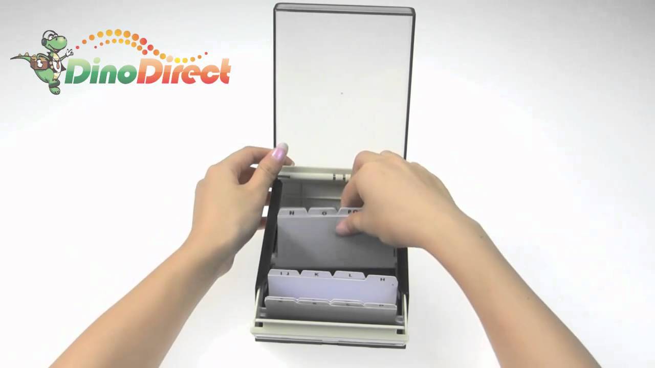 Small Transparent Cover Rolodex Desk Storage Box  from Dinodirect.com