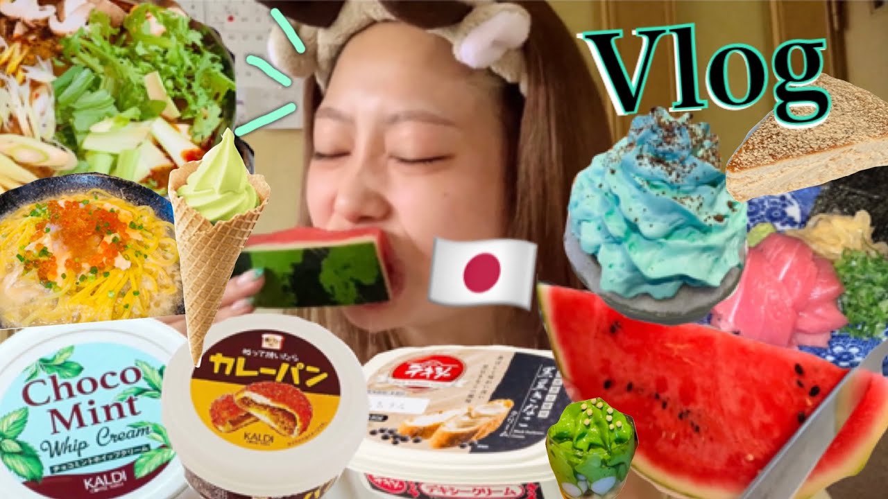 【モッパンVlog】チョコミン党です😝💙食べてる時はなんでこんな楽しいの🥺父と最後のデートも完了👨🏼‍🦳🍰